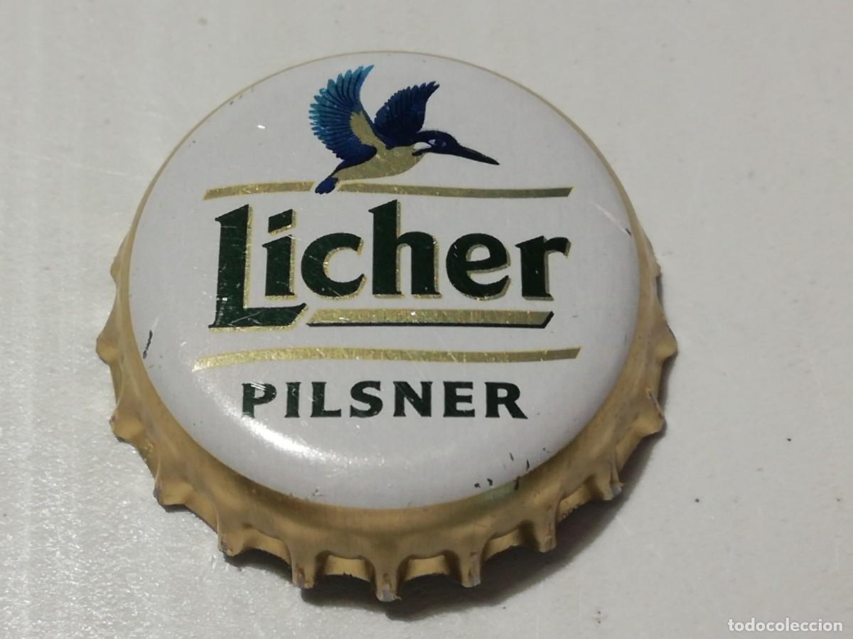 Coleccionismo de cervezas: Chapa tap&oacute;n corona de la cerveza alemana LICHER PILSNER