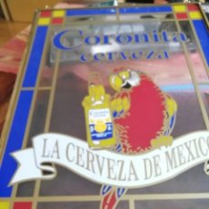Coleccionismo de cervezas: CRISTAL PINTADO Y EMPLOMADO CERVEZA CORONITAS