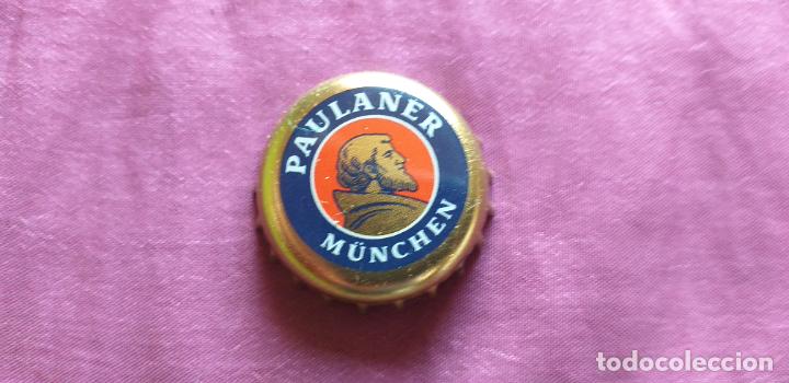 Colecionismo de cervejas: CERVEZA-V9H-VI-CHAPA-TAPON-CORONA-PAULANER