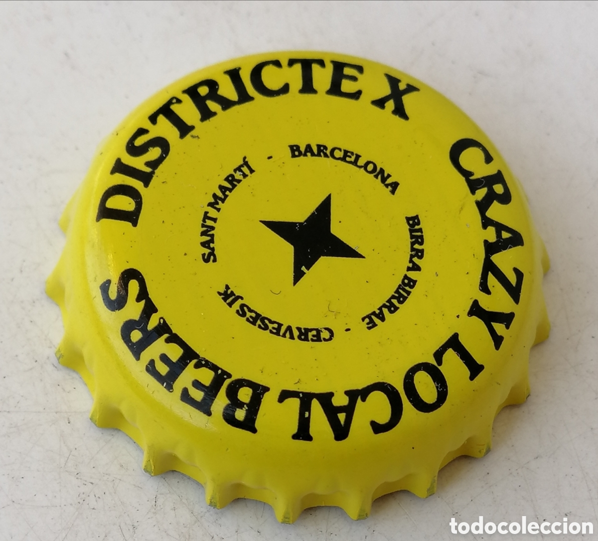 Coleccionismo de cervezas: CHAPA BEER BIRRA BIER CERVEZA CERVESA DISTRICTE X. (1) BARCELONA. --LOTE N. 481---CARMANJO
