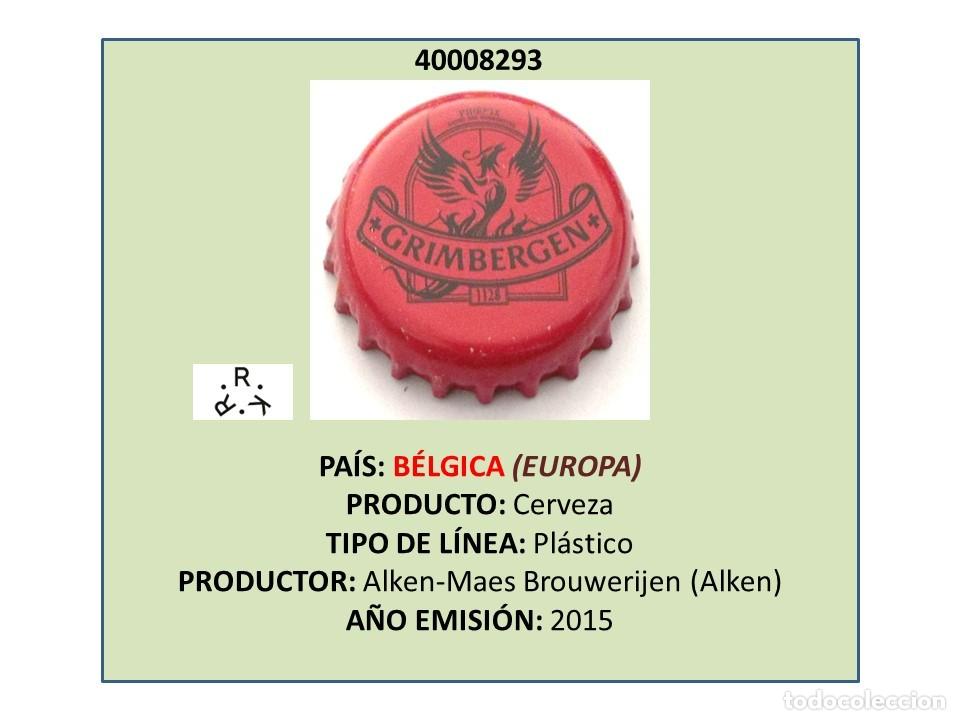 Coleccionismo de cervezas: TAPON CORONA CAPSULA CHAPA CERVEZA GRIMBERGEN (B&Eacute;LGICA)