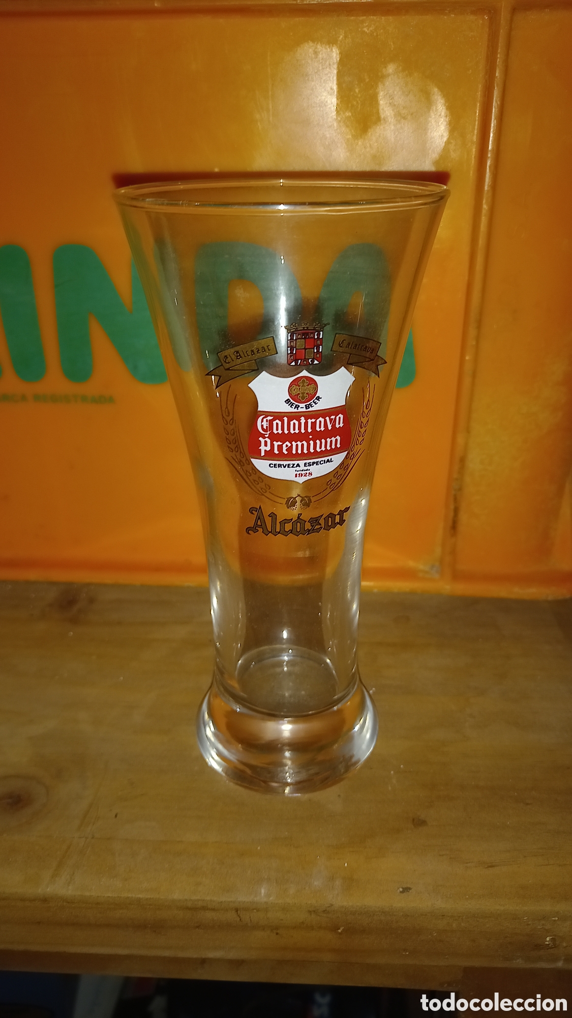 Coleccionismo de cervezas: Vaso cerveza Alcazar Jaen