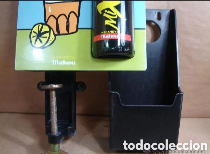 Coleccionismo de cervezas: Abrebotellas con soporte para barra - Foto 3