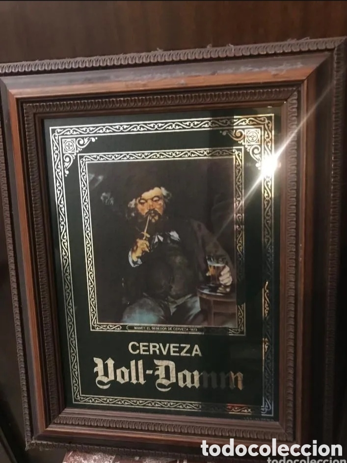Coleccionismo de cervezas: Espejo voll-dan - Foto 1