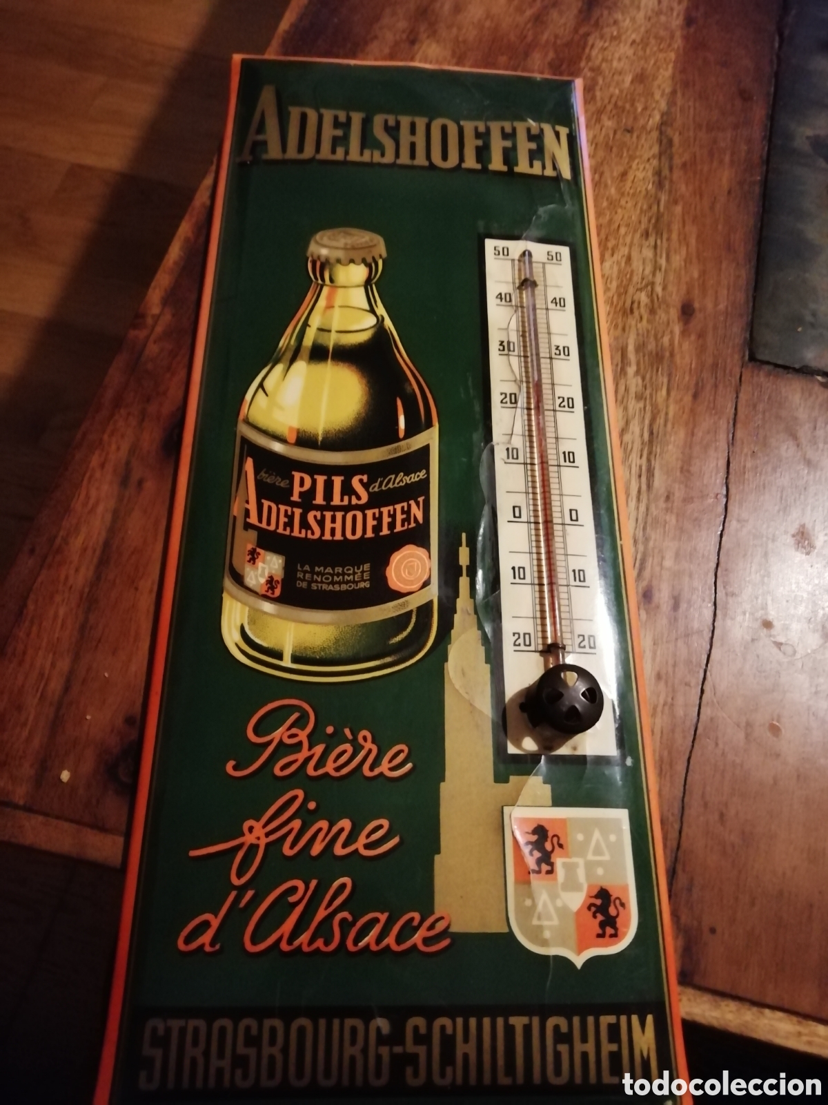 Coleccionismo de cervezas: Term&oacute;metro marca de cerveza - Foto 4