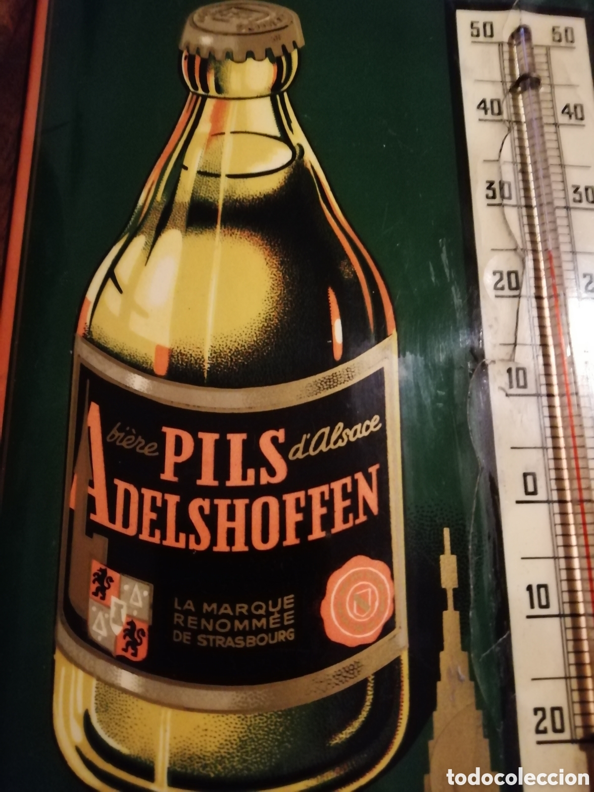 Coleccionismo de cervezas: Term&oacute;metro marca de cerveza - Foto 6