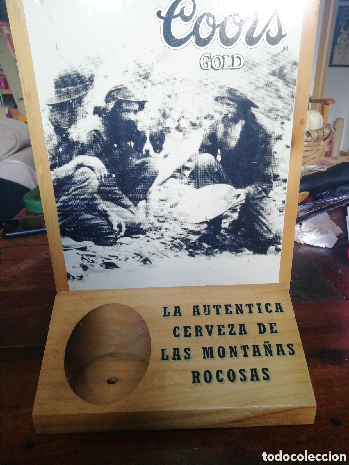 Coleccionismo de cervezas: Soporte cerveza madera - Foto 3