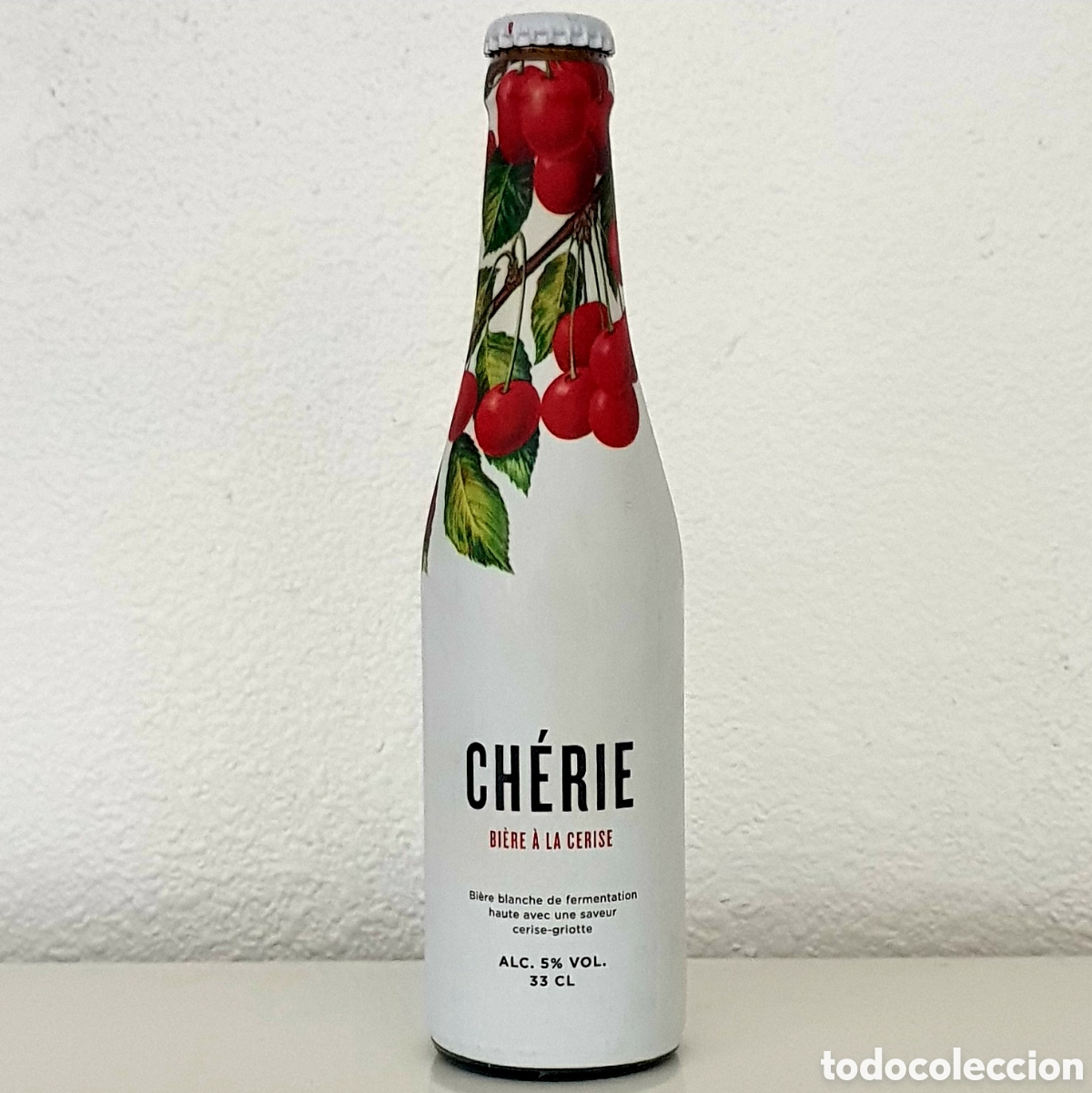 Coleccionismo de cervezas: Botella Cerveza - Ch&eacute;rie - Edici&oacute;n Limitada - Cristal - (Llena)