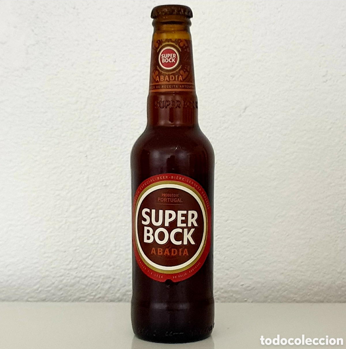 Coleccionismo de cervezas: Botella Cerveza - Portugal - Super Bock - Cristal - (Llena)