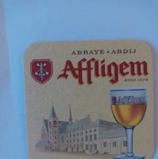 Coleccionismo de cervezas: POSAVASOS CERVEZA AFFLIGEM ANNO 1074 ABBAYE 9X9CM
