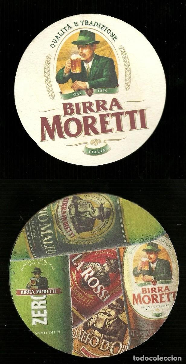 Coleccionismo de cervezas: Sotto-boccale o Sottobicchiere - Moretti - Birra - Beer mats - Sous-bocks - Bierdeckel - Portavasos