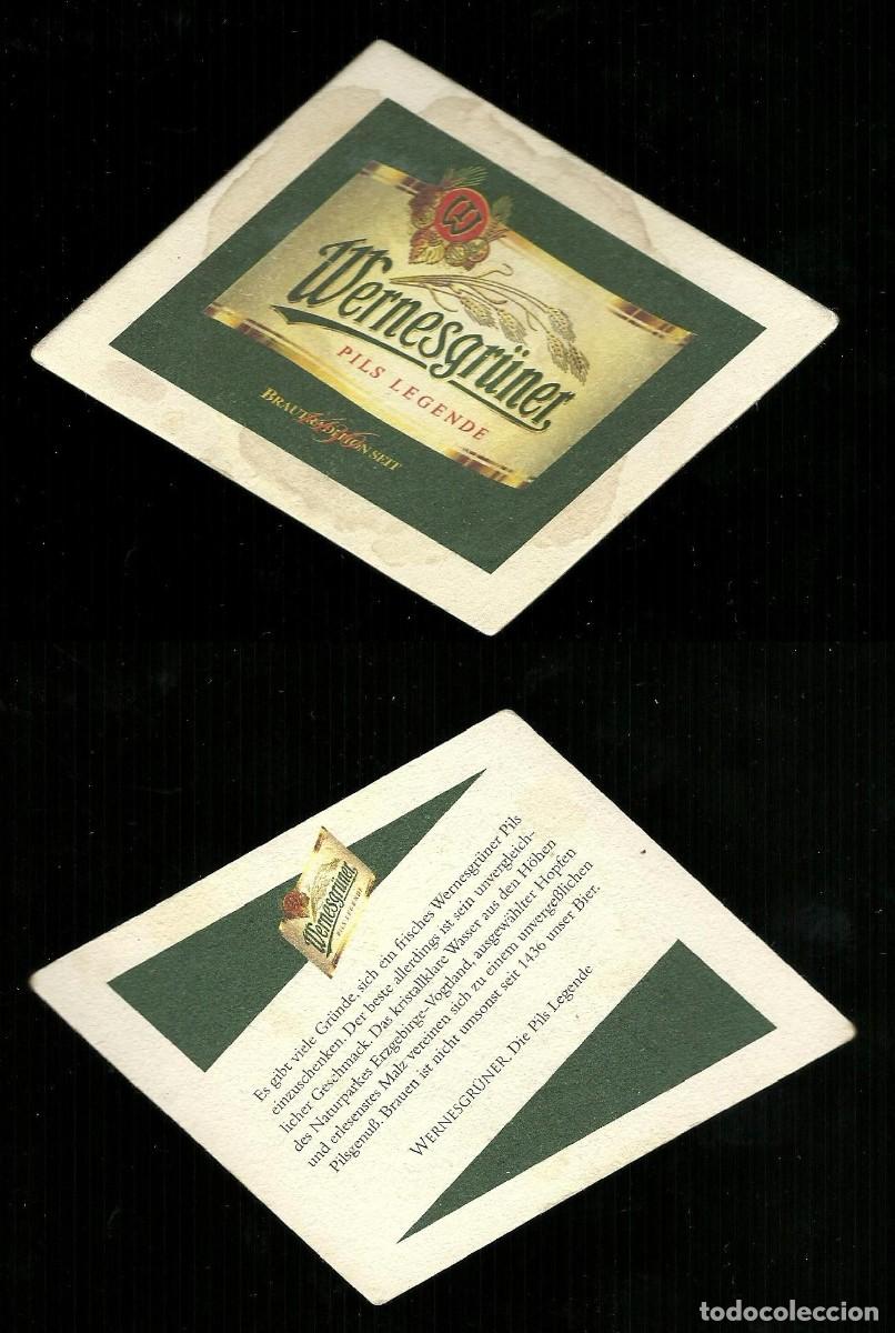 Coleccionismo de cervezas: Sotto-boccale o Sottobicchiere - Wernesgruner - Birra - Beer mats - Sous-bocks - Bierdeckel - Porta