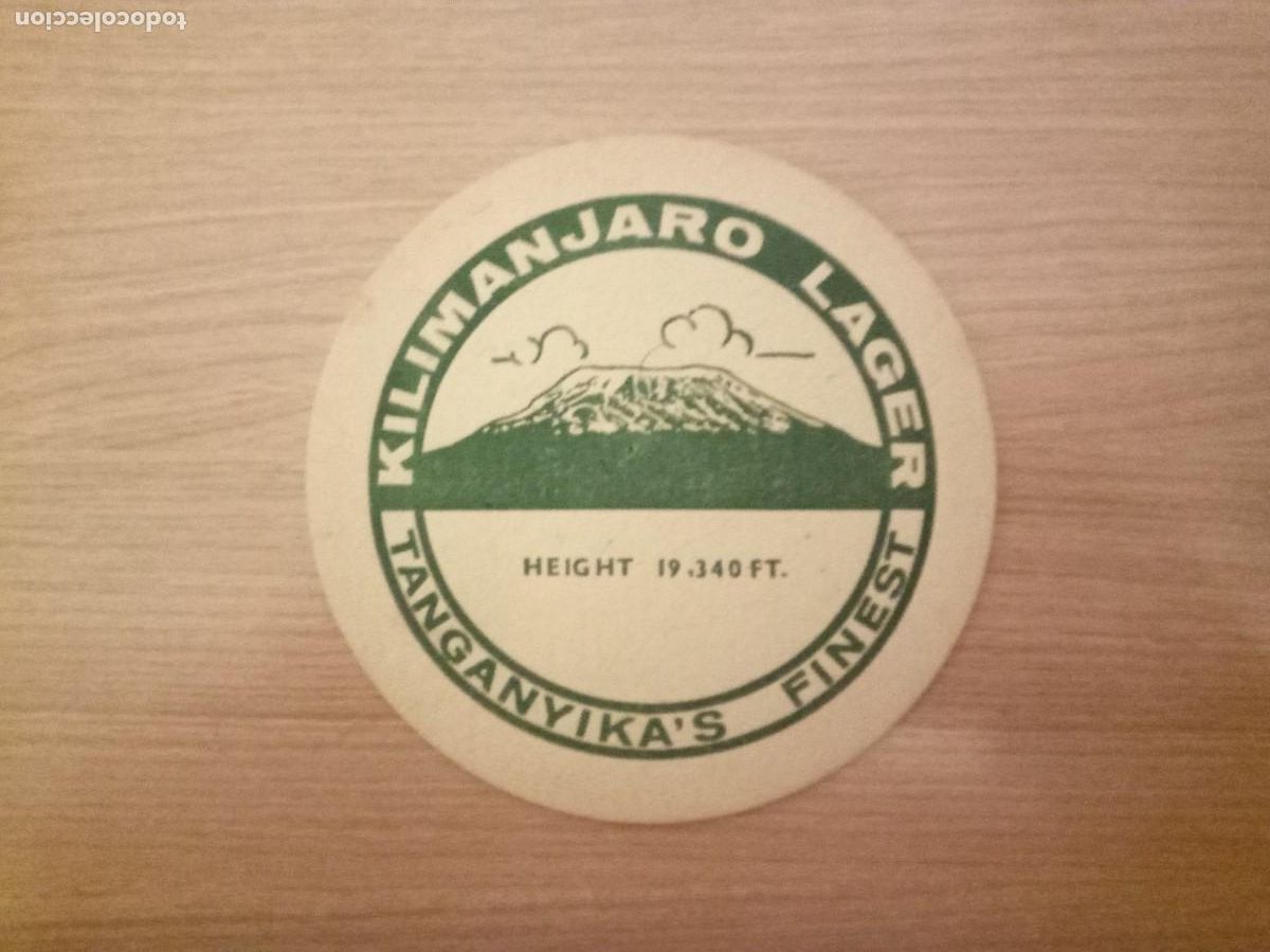 Colecionismo de cervejas: Posavaso cerveza Kilimanjaro lager Tanzania