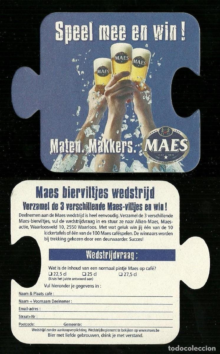 Coleccionismo de cervezas: Sotto-boccale o Sottobicchiere - MAES 4 - Birra - Bier - Beer mats - Sous bocks - Bierdeckel - Pils