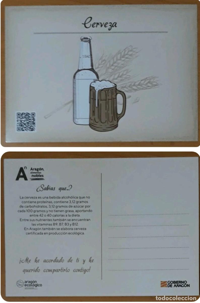 Collectionnisme de bi&egrave;res: ARAG&Oacute;N ALIMENTOS NOBLES - CERVEZA. POSTAL NUEVA - MINT.