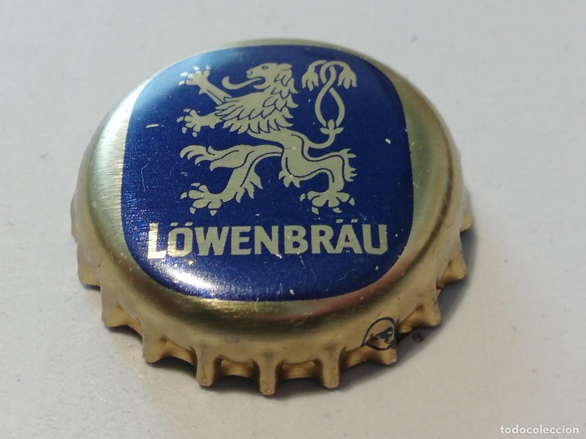 Coleccionismo de cervezas: Chapa tap&oacute;n corona de la cerveza alemana L&Ouml;WENBR&Auml;U