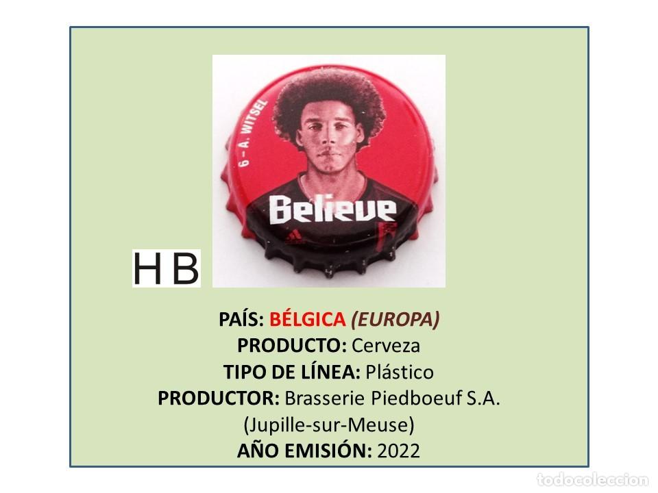 Coleccionismo de cervezas: TAPON CORONA CAPSULA CHAPA CERVEZA JUPILER QATAR 2022 (A. WITSEL) (B&Eacute;LGICA)