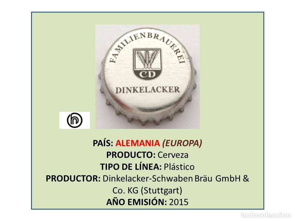 Coleccionismo de cervezas: TAPON CORONA CAPSULA CHAPA CERVEZA DINKELACKER (ALEMANIA)