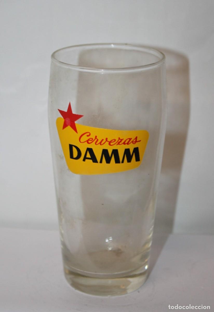 Coleccionismo de cervezas: ANTIGUO VASO CERVEZAS DAMM - Foto 1