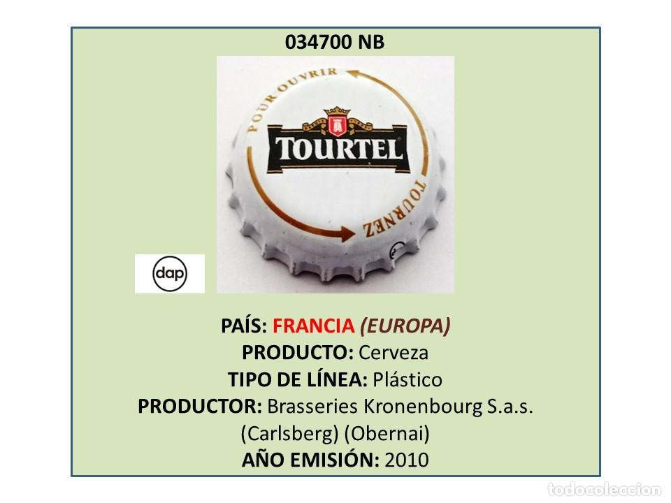 Coleccionismo de cervezas: TAPON CORONA CAPSULA CHAPA CERVEZA TOURTEL (FRANCIA)