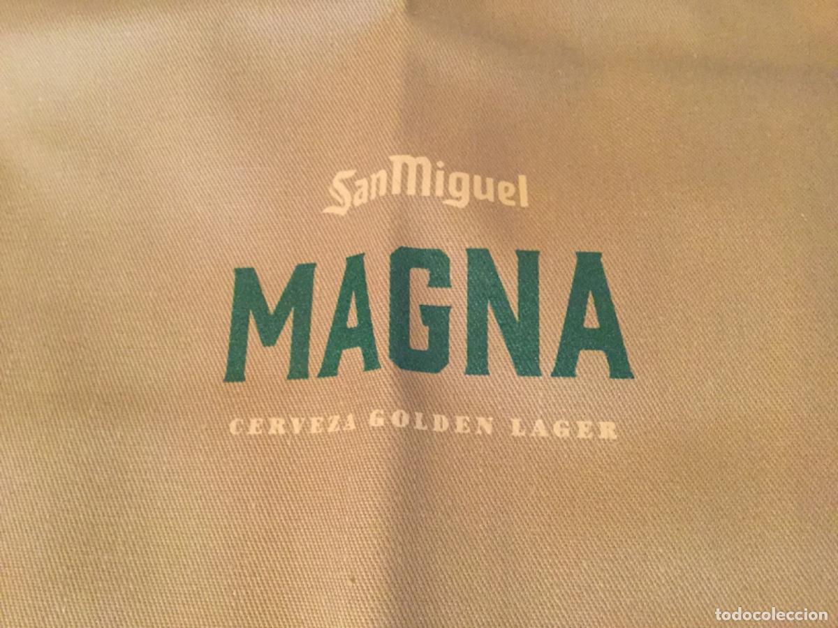 Coleccionismo de cervezas: SAN MIGUEL MAGNA - DELANTAL - PUBLICIDAD DE CERVEZA ESPA&Ntilde;OLA