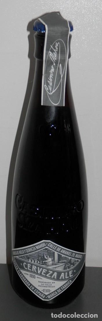 Coleccionismo de cervezas: UNA BOTELLA CERVEZA MAHOU -CASIMIRO MAHOU-37,5CL