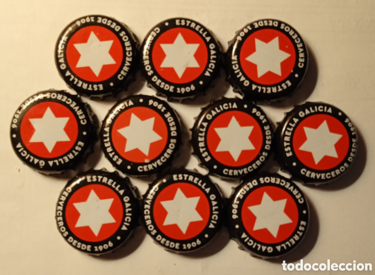 Coleccionismo de cervezas: LOTE CHAPAS ESTRELLA GALICIA