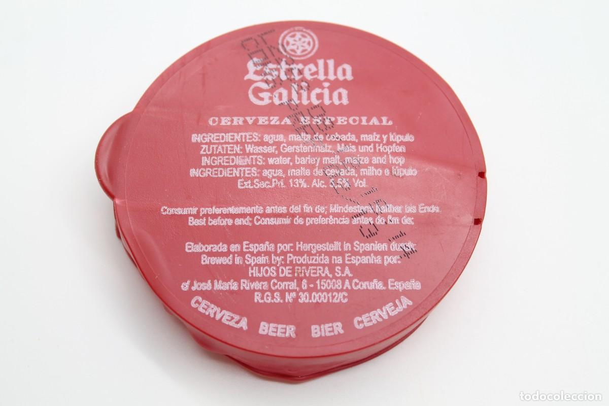 Coleccionismo de cervezas: tap&oacute;n barril cerveza ESTRELLA GALICIA Espa&ntilde;a beer bottle caps birra
