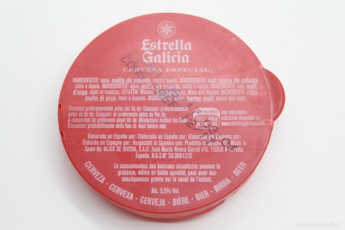Coleccionismo de cervezas: tap&oacute;n barril cerveza ESTRELLA GALICIA Espa&ntilde;a beer bottle caps birra