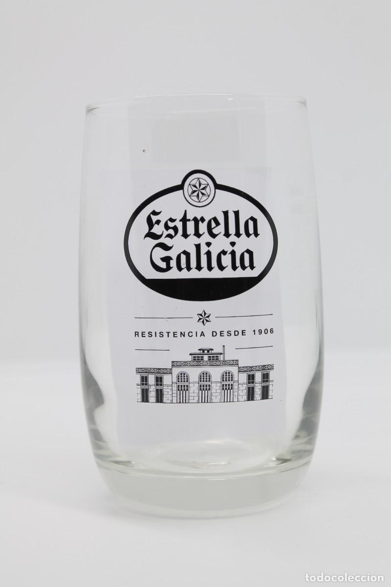Coleccionismo de cervezas: vaso ESTRELLA GALICIA XACOBEO 2021 EN BLANCO glass cerveza beer birra cerveja