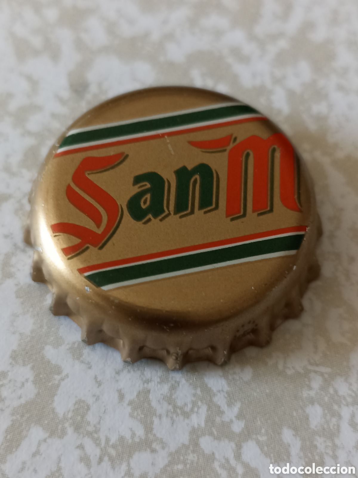 Coleccionismo de cervezas: Chapa cerveza tap&oacute;n corona antiguo San Miguel