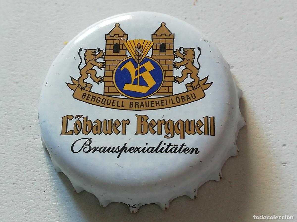 Collezionismo di birre: Chapa tap&oacute;n corona de la cerveza alemana L&Ouml;BAUER BERGQUELL BIERSPEZIALIT&Auml;TEN