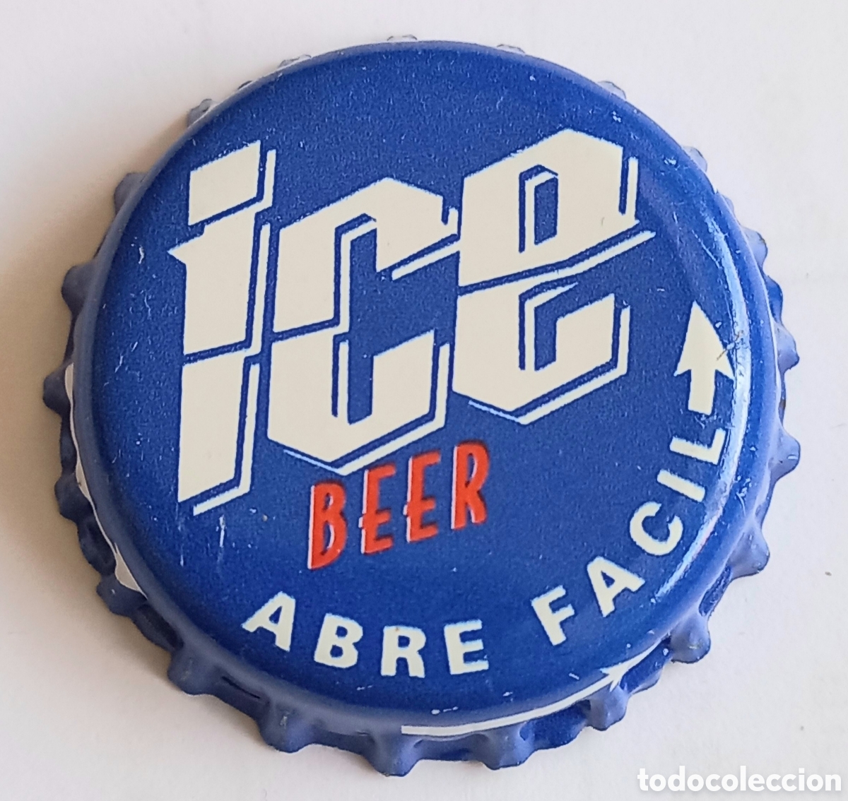 Coleccionismo de cervezas: CHAPA USADA CERVEZA SAN MIGUEL ICE BEER ABRE FACIL - LLEIDA - ESPA&Ntilde;A