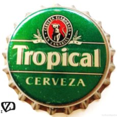 Coleccionismo de cervezas: CHAPA NUEVA CERVEZA TROPICAL ISLAS CANARIAS - ESPAÑA. Lote 401597589