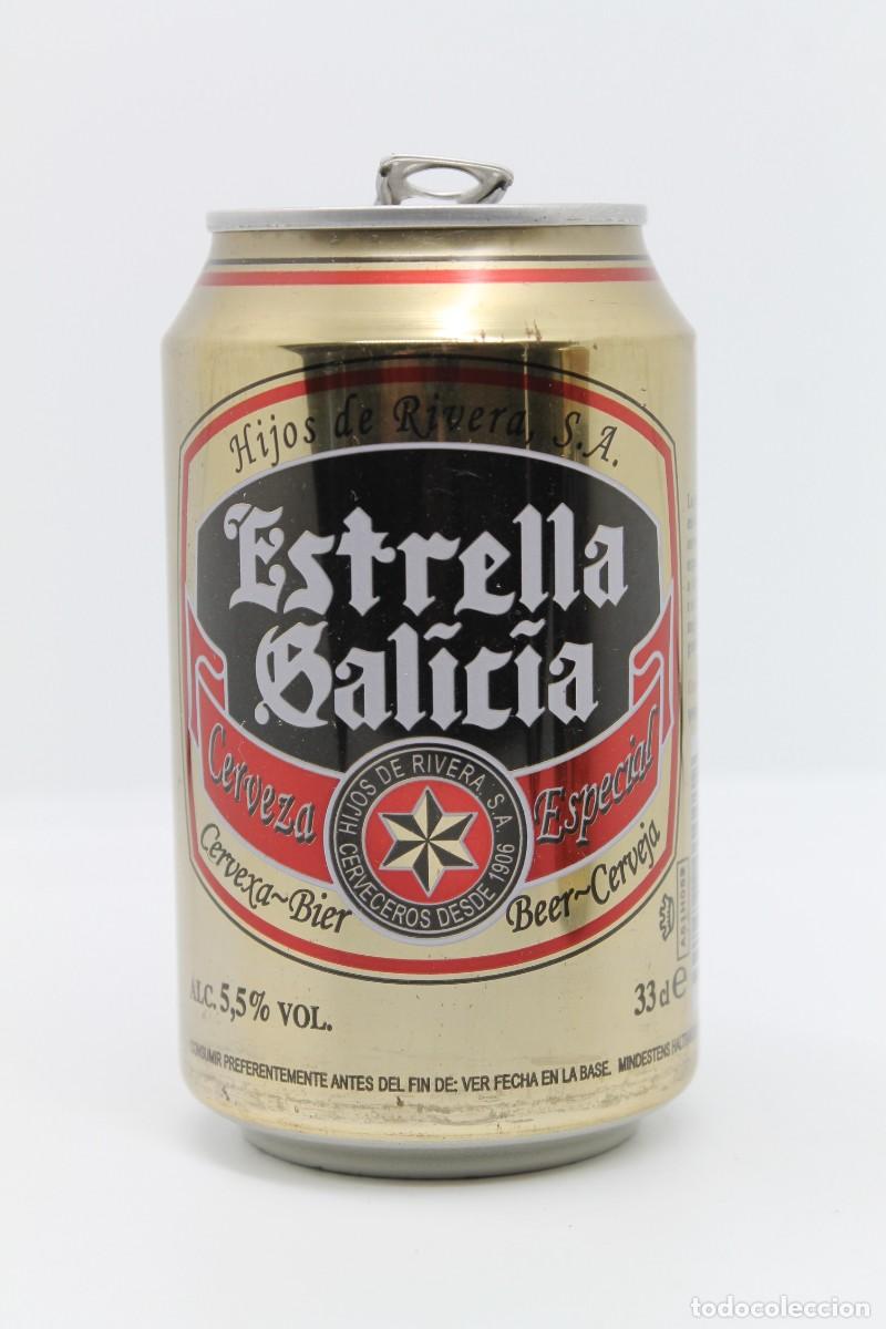 Coleccionismo de cervezas: lata VACIA cerveza ESTRELLA GALICIA ESPA&Ntilde;A beer birra bier