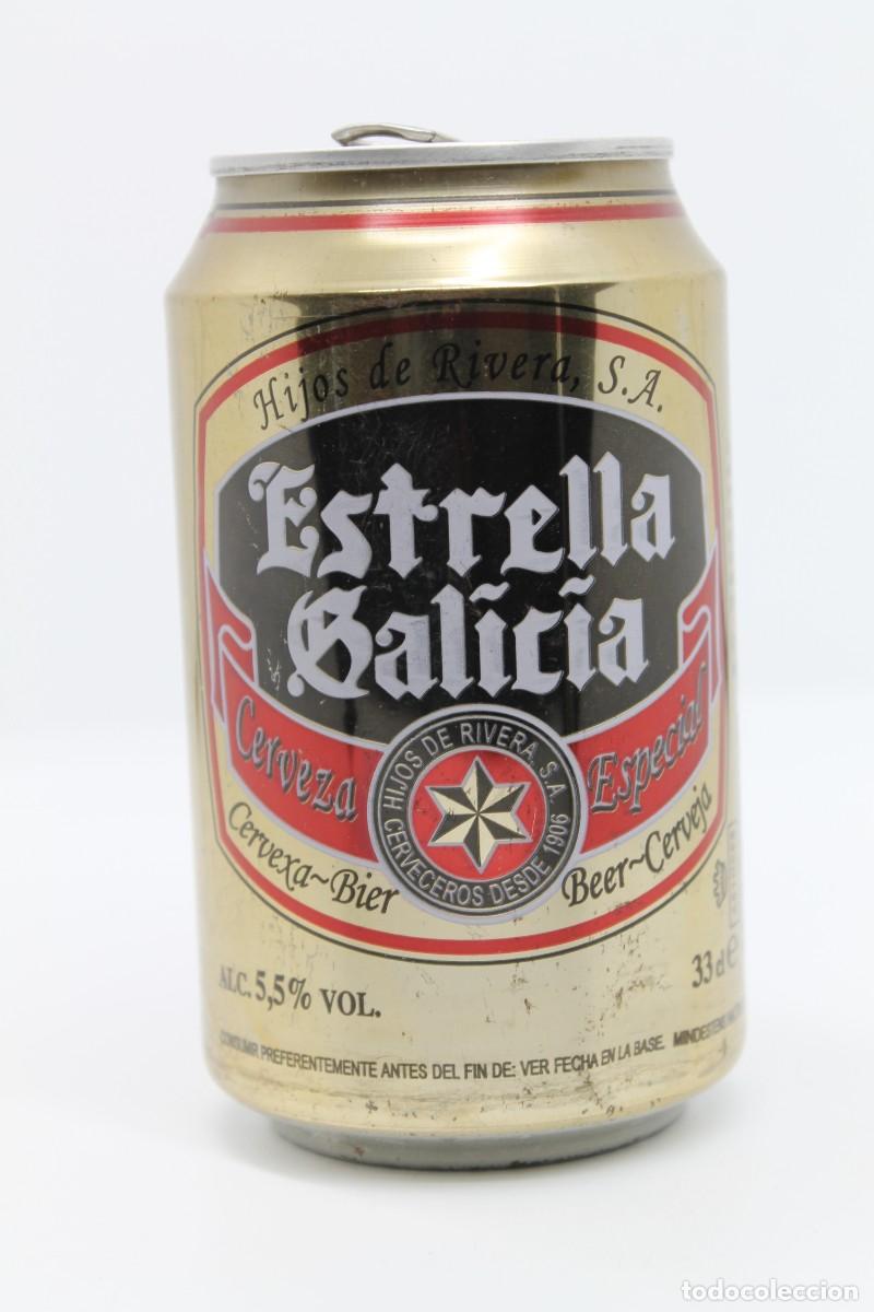 Coleccionismo de cervezas: lata VACIA cerveza ESTRELLA GALICIA ESPA&Ntilde;A beer birra bier