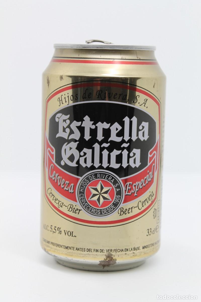 Coleccionismo de cervezas: lata VACIA cerveza ESTRELLA GALICIA ESPA&Ntilde;A beer birra bier