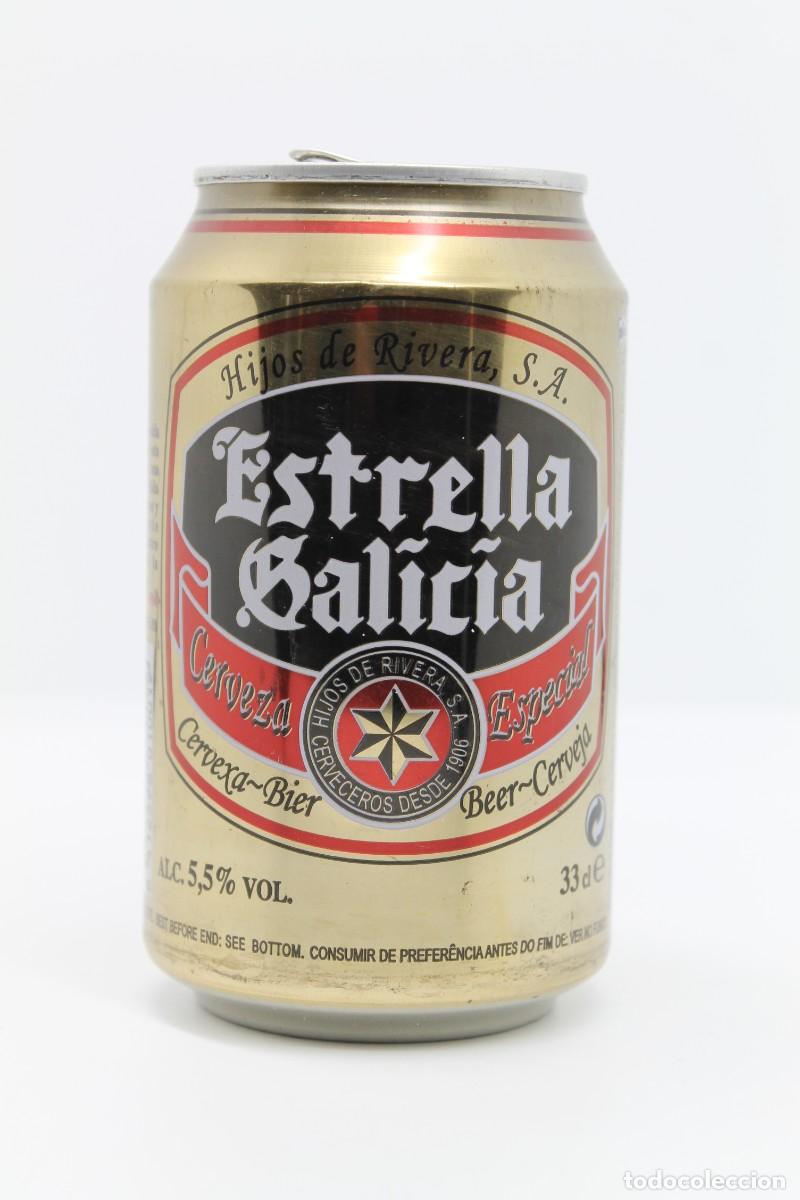 Coleccionismo de cervezas: lata VACIA cerveza ESTRELLA GALICIA ESPA&Ntilde;A beer birra bier