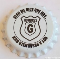 Coleccionismo de cervezas: CHAPA NUEVA CERVEZA ARTESANA HOMBRES G - GUADALAJARA - ESPAÑA. Lote 402414744
