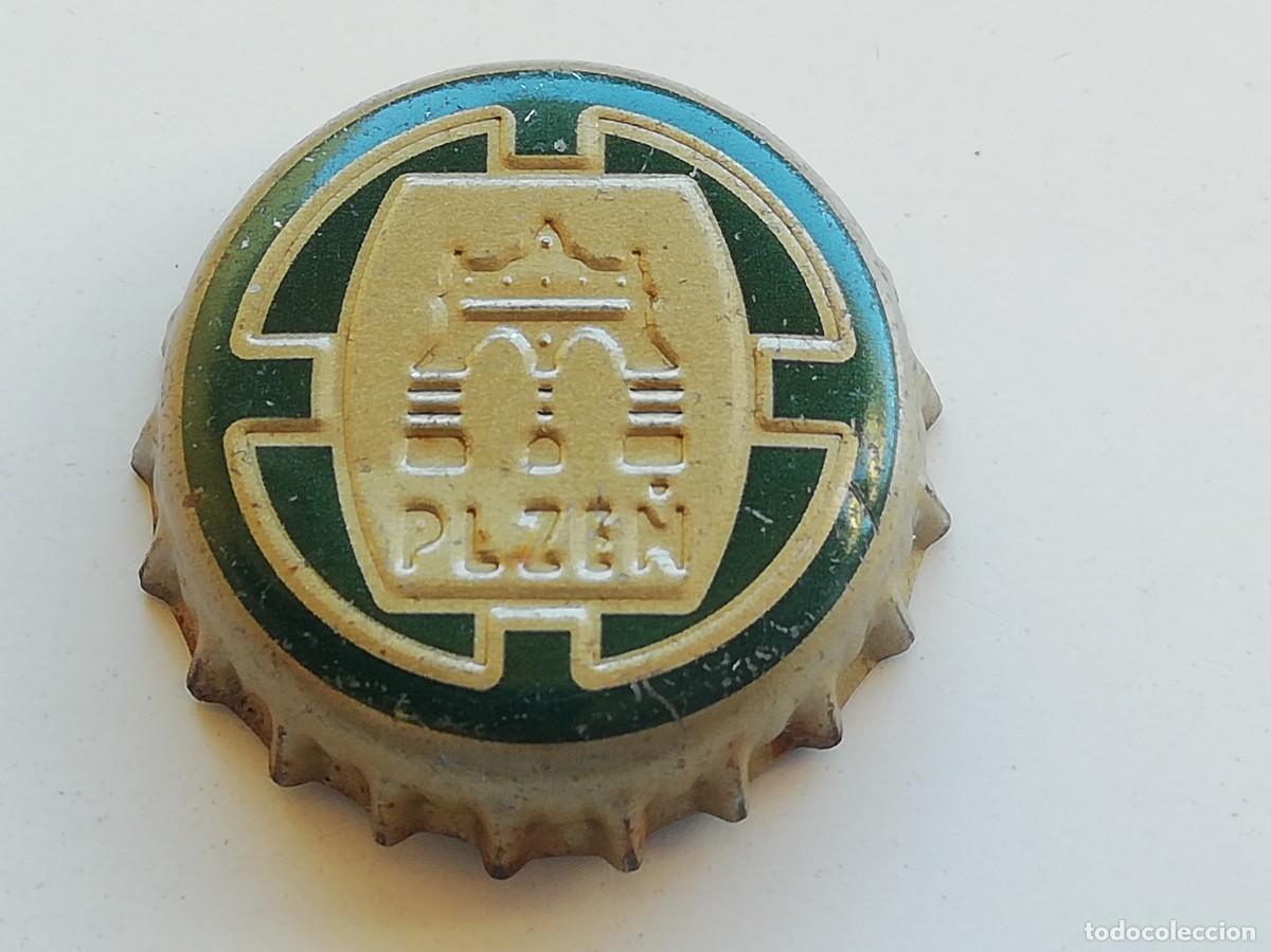 Colecionismo de cervejas: Chapa tap&oacute;n corona de la cerveza checa PILSNER URQUELL - PLZEN