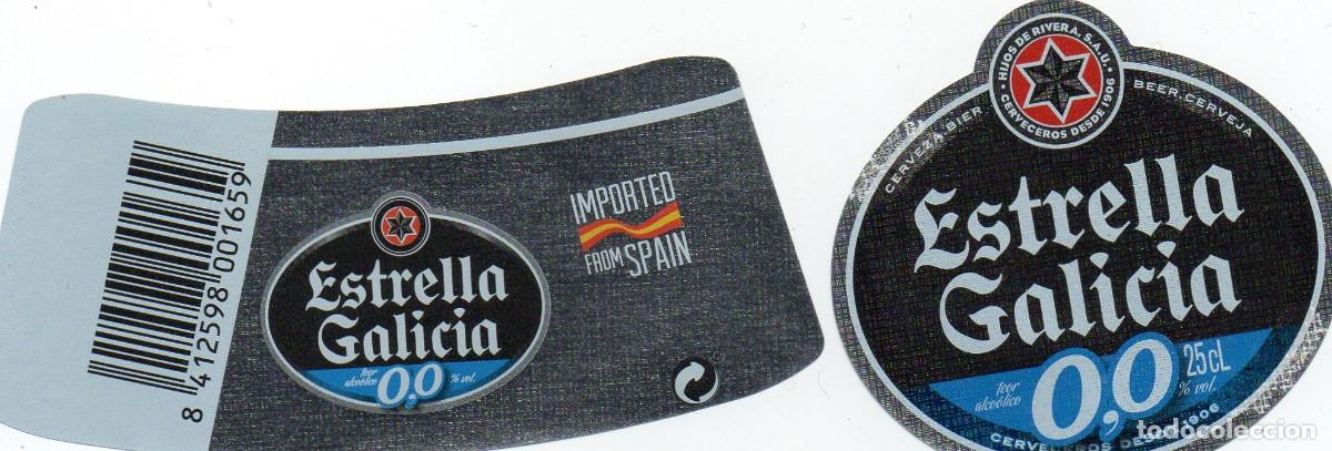 Coleccionismo de cervezas: ETIQUETA ESTRELLA GALICIA