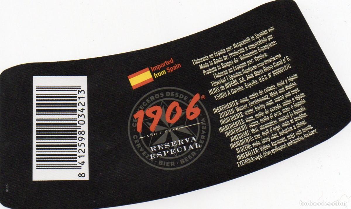 Coleccionismo de cervezas: ETIQUETA ESTRELLA GALICIA