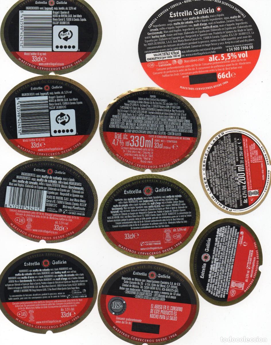 Coleccionismo de cervezas: ETIQUETA ESTRELLA GALICIA EXPORTACI&Oacute;N