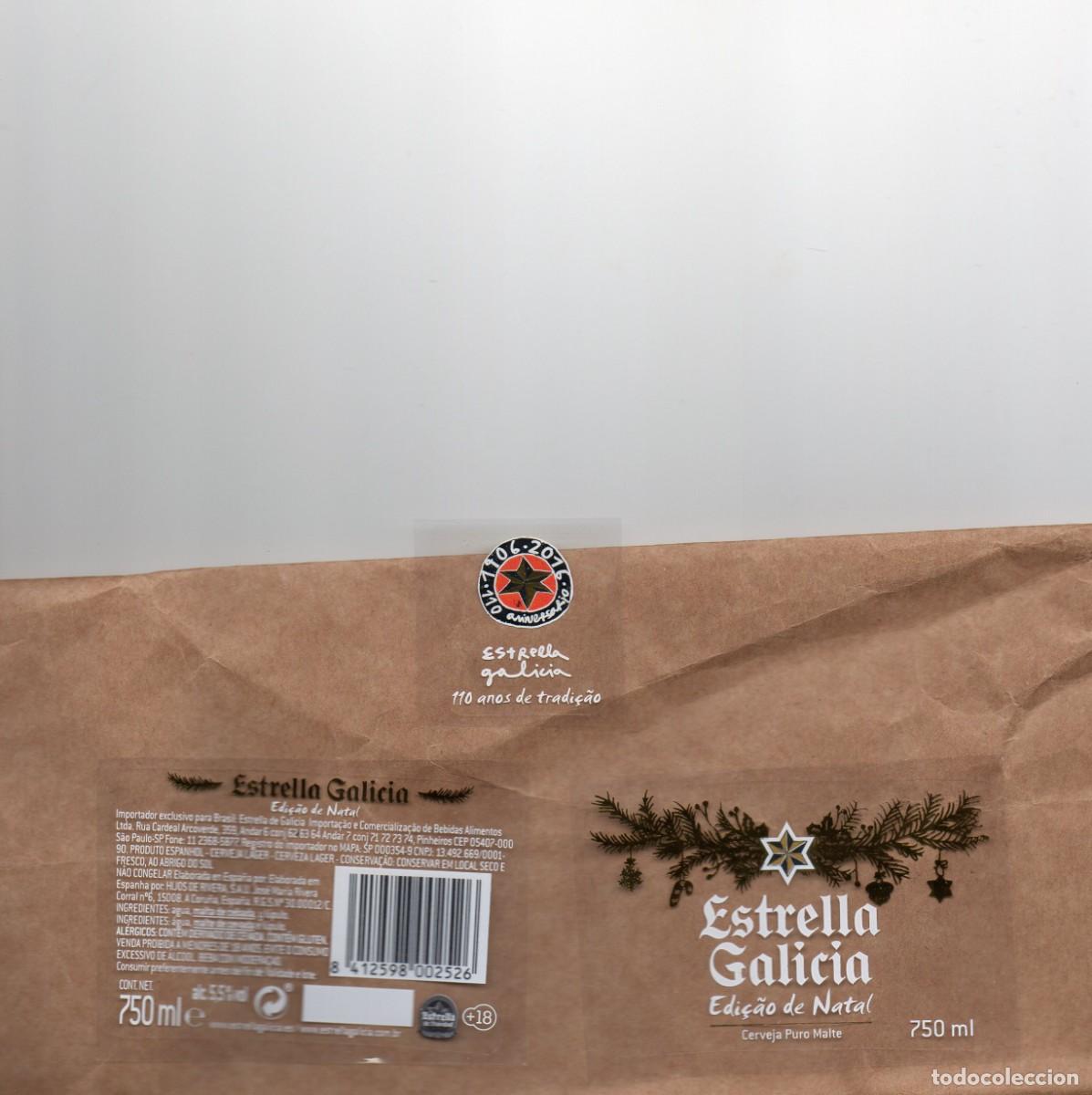 Coleccionismo de cervezas: ETIQUETA ESTRELLA GALICIA EXPORTACI&Oacute;N