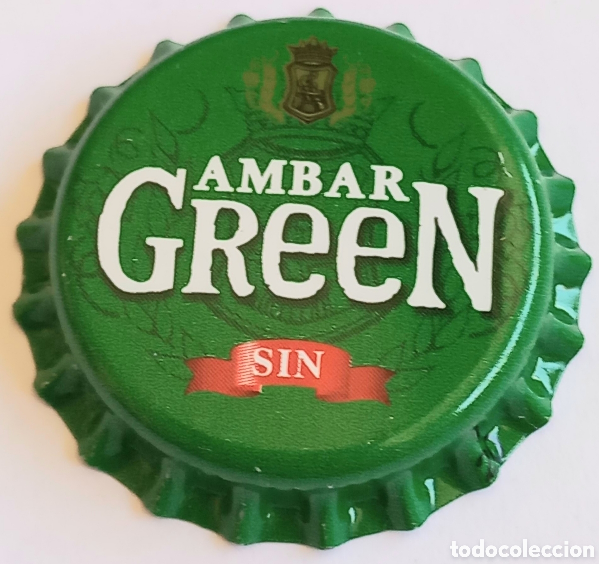 Coleccionismo de cervezas: CHAPA NUEVA CERVEZA AMBAR GREEN SIN - ZARAGOZA - ESPA&Ntilde;A