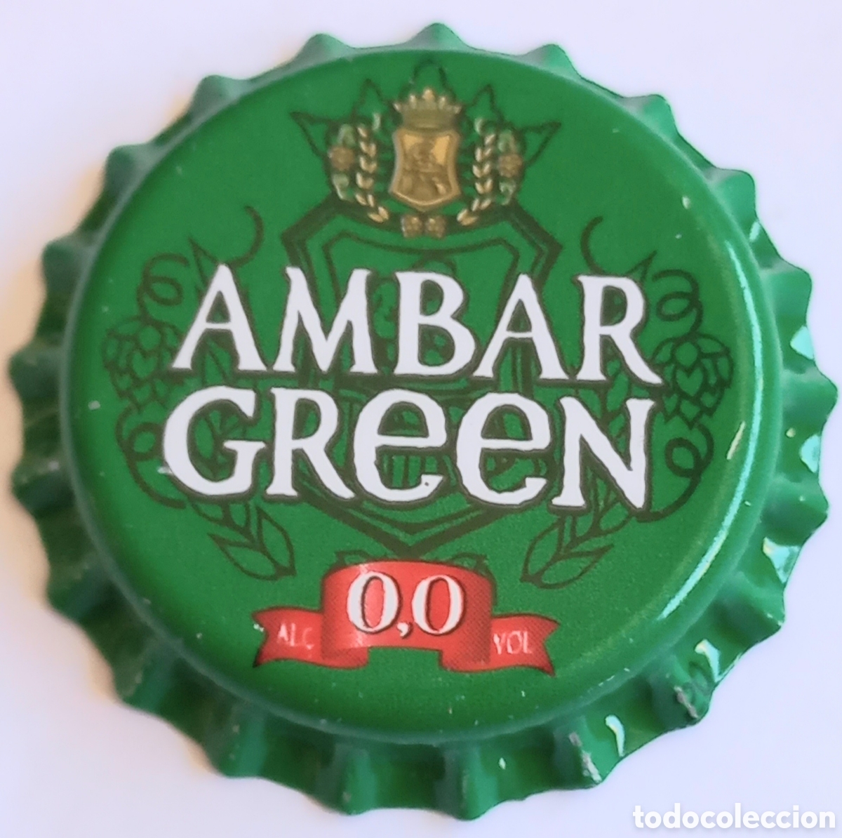 Coleccionismo de cervezas: CHAPA NUEVA CERVEZA AMBAR GREEN 0.0 - ZARAGOZA - ESPA&Ntilde;A