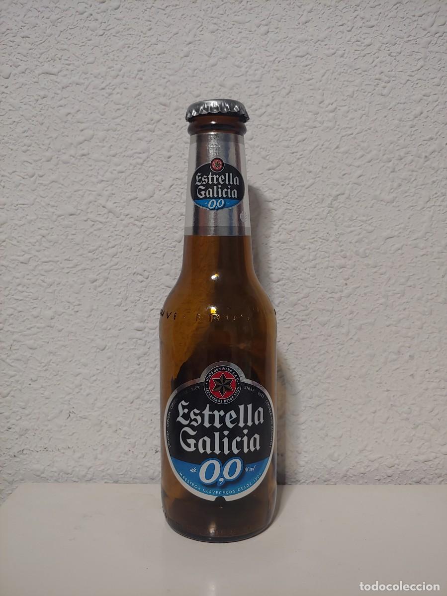 Coleccionismo de cervezas: Botella estrella galicia 0,0 vacia
