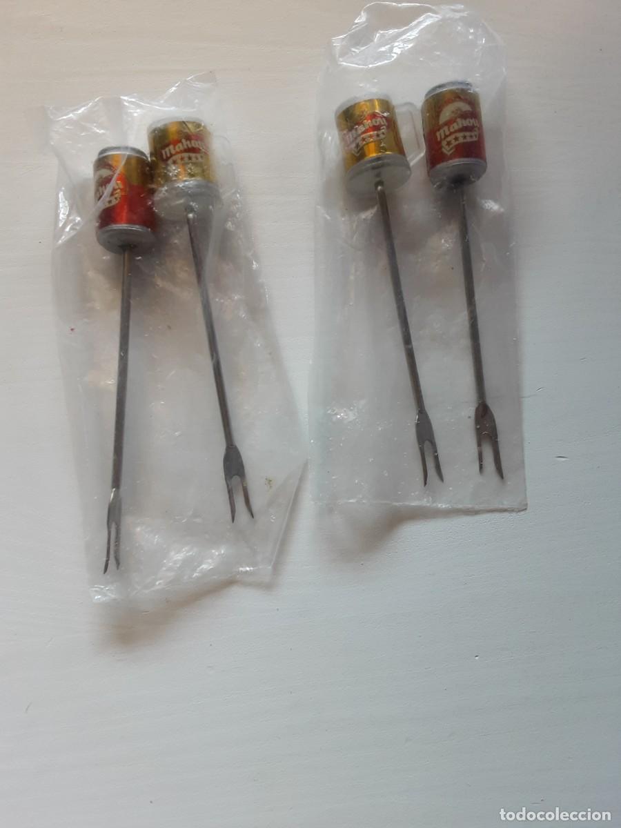 Collectionnisme de bi&egrave;res: Pinchitos aperitivo con lata de cerveza Mahou 5 estrellas pinchos (precintados)