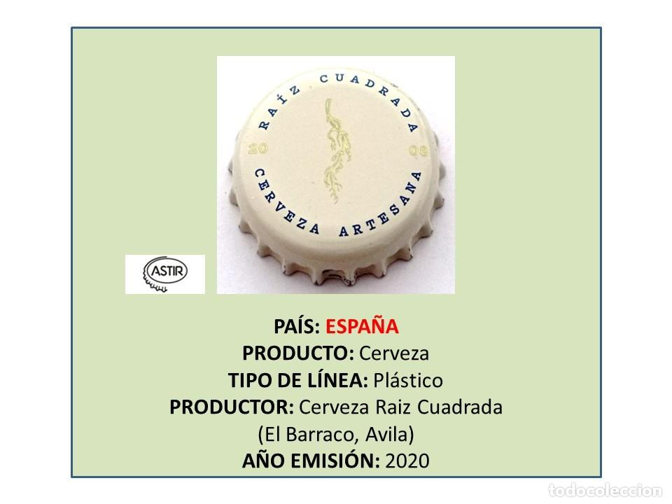 Sammeln von Brauereiartikeln: TAPON CORONA CAPSULA CHAPA CERVEZA RA&Iacute;Z CUADRADA (ESPA&Ntilde;A)