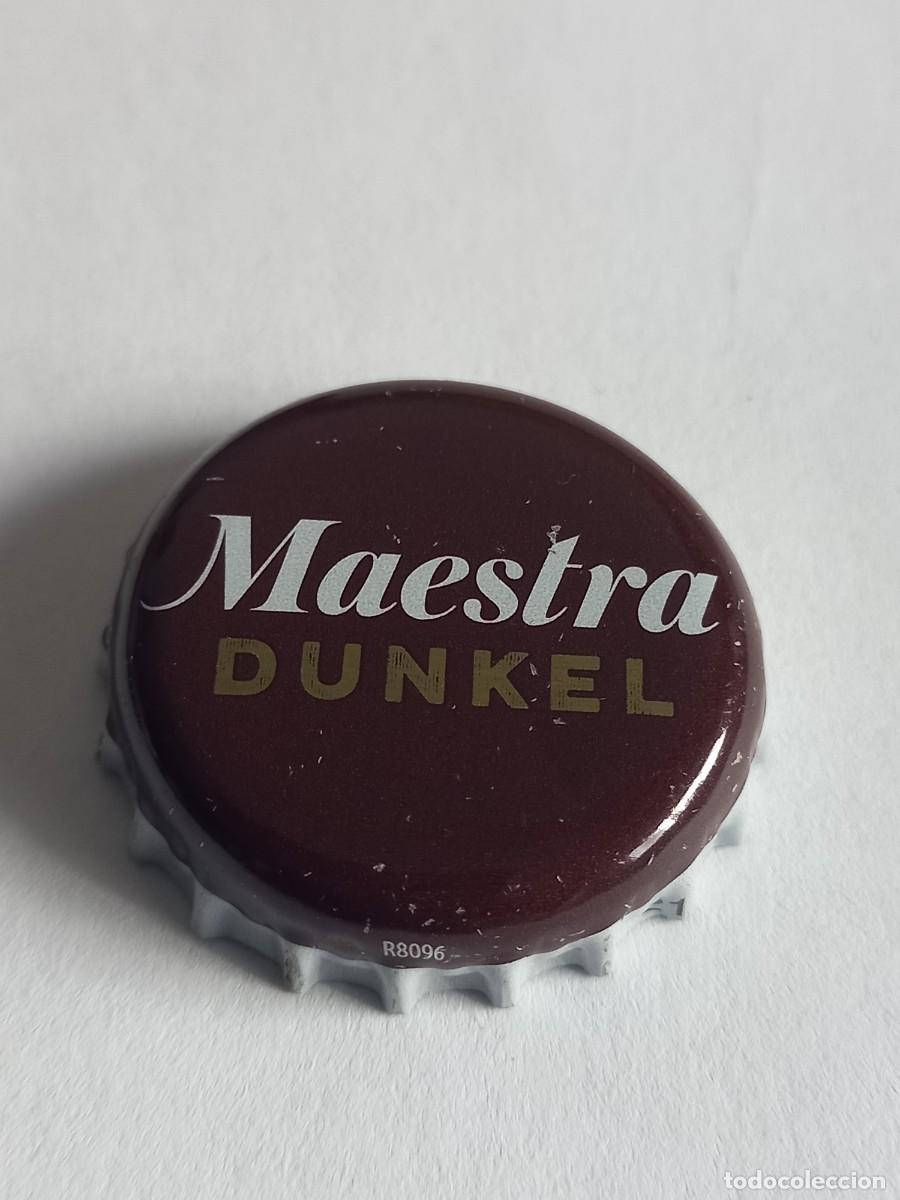 Coleccionismo de cervezas: CHAPA CERVEZA MAHOU, MAESTRA DUNKEL. FACTOR&Iacute;A U